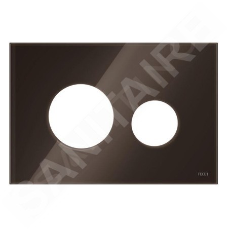 Tece TECEloop - Couvercle de commande de chasse d'eau TECEloop, verre marron café 9240678