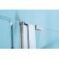 Polysan Zoom Line - Porte de douche 1600 mm, aluminium poli/verre clair ZL1416