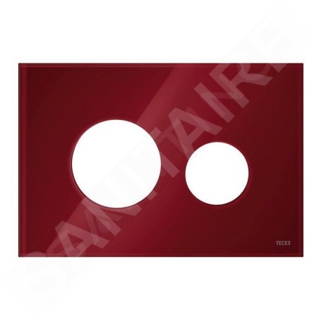 Tece TECEloop - Couvercle de commande de chasse d'eau TECEloop, verre rouge rubis 9240679