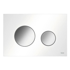 Tece TECEloop - Commande de chasse d'eau, chrome brillant / blanc 9240927