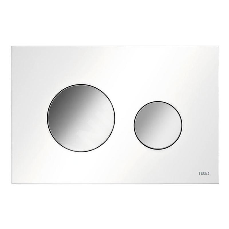 Tece TECEloop - Commande de chasse d'eau, chrome brillant / blanc 9240927