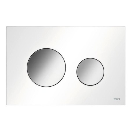 Tece TECEloop - Commande de chasse d'eau, chrome brillant / blanc 9240927