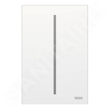 Tece TECEfilo - Commande électronique de chasse d'eau d’urinoir, alimentation secteur, verre blanc 9242060