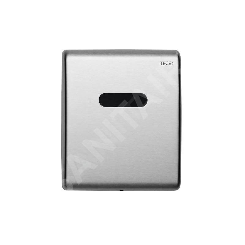 Tece TECEplanus - Commande électronique de chasse d'eau d’urinoir,  alimentation depuis pile, inox brossé 9242350