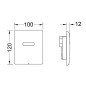 Tece TECEplanus - Commande électronique de chasse d'eau d’urinoir, alimentation secteur, blanc mat 9242355 Tece TECEplanus - Commande électronique de chasse d'eau d’urinoir, alimentation secteur, blanc mat 9242355
