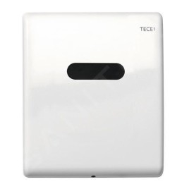 Tece TECEplanus - Commande électronique de chasse d'eau d’urinoir, alimentation secteur, blanc brillant 9242357