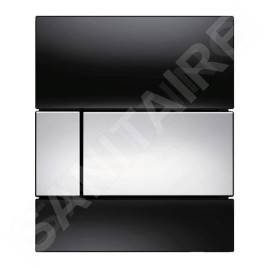 Tece TECEsquare - Commande de la chasse d'eau d’urinoir, verre noir/chrome brillant 9242807