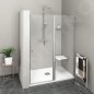 Polysan Zoom Line - Porte de douche 1500 mm, verre clair, aluminium poli ZL1315