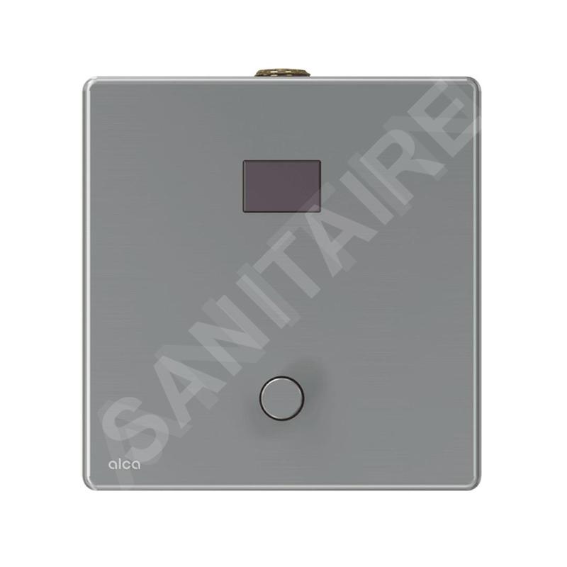 Alcadrain Plaques de commande - Commande électronique de rinçage d'urinoir, avec commande manuelle, alimentation secteur, acier