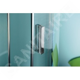 Polysan Zoom Line - Porte de douche 1500 mm, verre clair, aluminium poli ZL1315