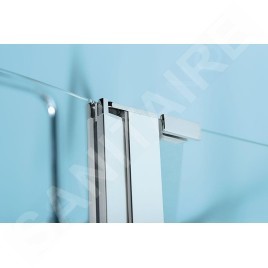 Polysan Zoom Line - Porte de douche 1500 mm, verre clair, aluminium poli ZL1315