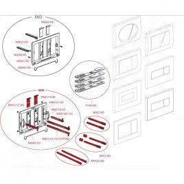 Alcadrain Plaques de commande - Contrôle électronique de la chasse d'eau, alimentation secteur, blanc M370S