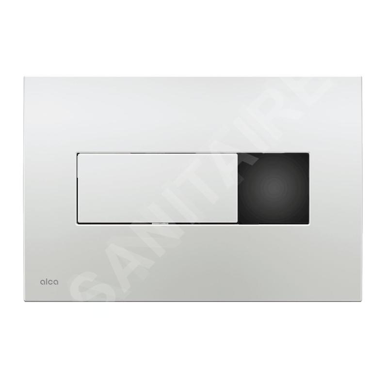 Alcadrain Plaques de commande - Commande électronique de la chasse d'eau, alimentation secteur, chrome brillant M371S