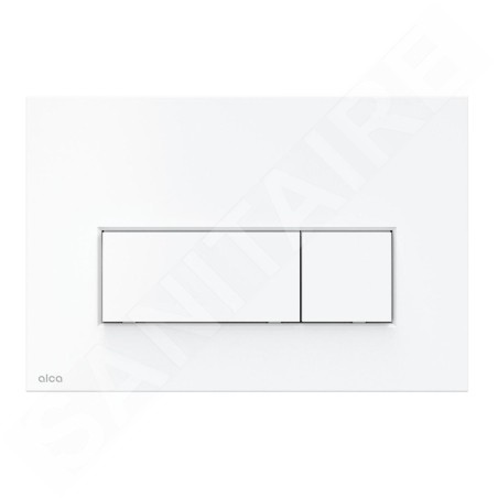 Alcadrain Thin - Contrôle affleurant, antibactérien, blanc mat M576