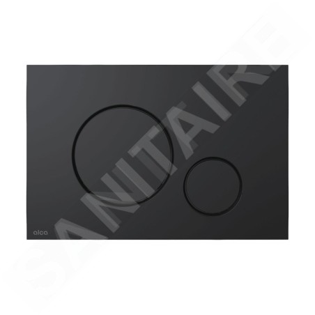 Alcadrain Thin - Plaque de déclenchement, antibactérien, noir mat M678
