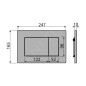 Alcadrain Plaques de commande - Plaque de déclenchement, Antivandalisme, inox M279