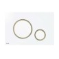 Alcadrain Thin - Commande affleurante, blanc brillant/or brillant M775