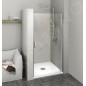 Polysan Zoom Line - Porte de douche 800 mm, verre clair/aluminium poli ZL1280