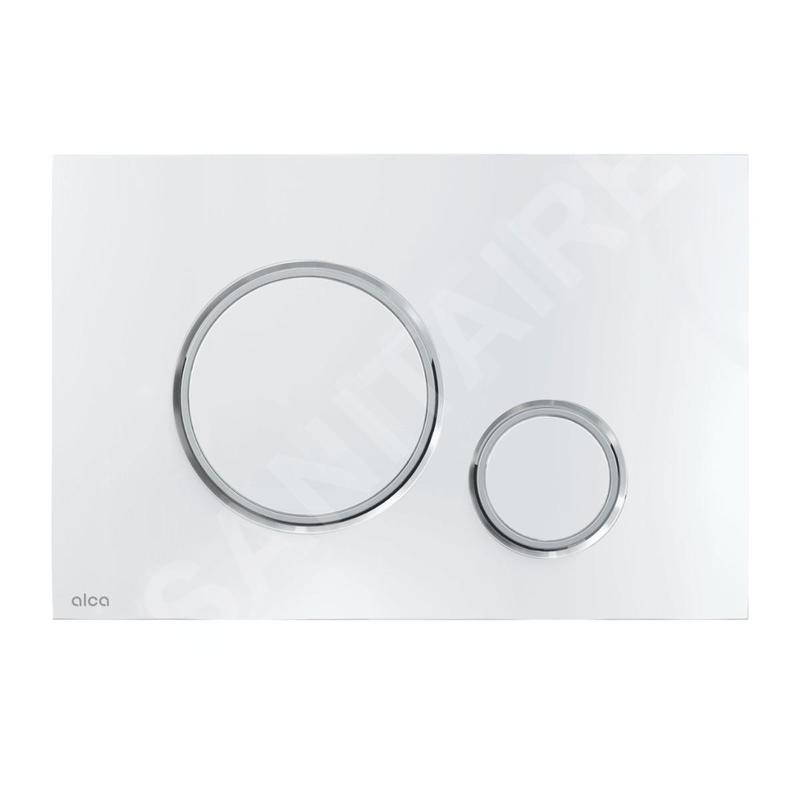 Alcadrain Thin - Commande affleurante, chrome brillant/chrome mat M771