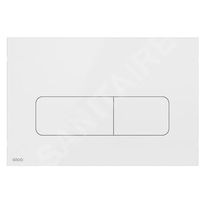 Alcadrain Flat - Plaque de déclenchement, blanc brillant MOON-WHITE