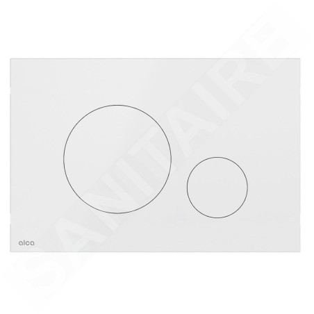 Alcadrain Flat - Plaque de déclenchement, blanc brillant TURN-WHITE