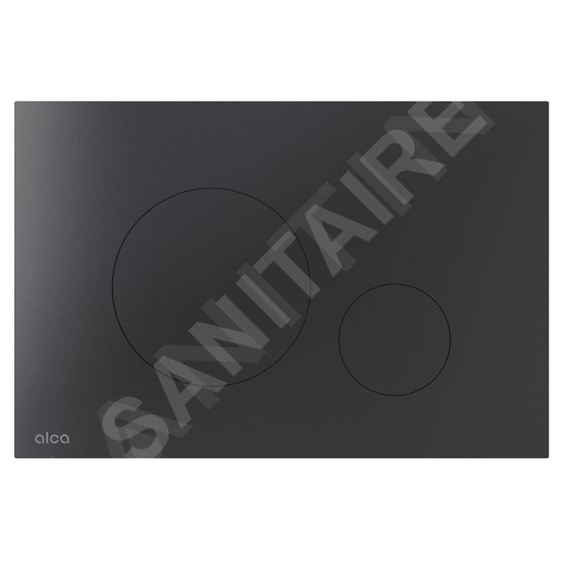 Alcadrain Flat - Plaque de déclenchement, noir mat TURN-BLACK