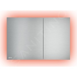 Alcadrain Flat - Commande affleurante, avec rétro-éclairage arc-en-ciel, alunox matt AIR LIGHT R