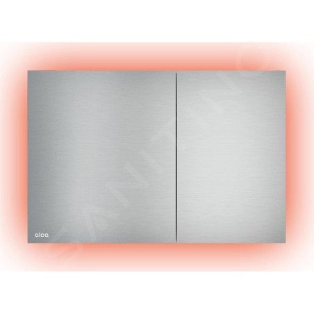 Alcadrain Flat - Commande affleurante, avec rétro-éclairage arc-en-ciel, alunox matt AIR LIGHT R