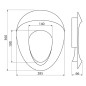 Alcadrain Toiletzittingen - Siège de toilette pour enfants, blanc A68