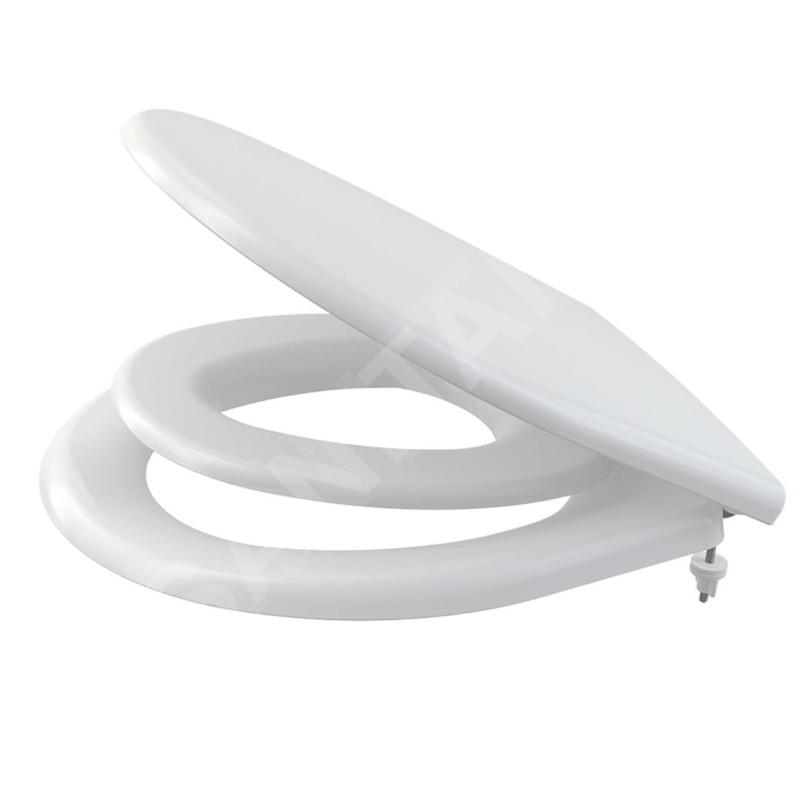 Alcadrain Toiletzittingen - Abattant WC , avec réducation enfant, antibac, blanc A603