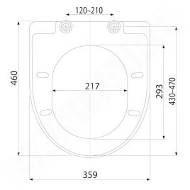 Alcadrain Toiletzittingen - Abattant de WC, SoftClose, blanc A67