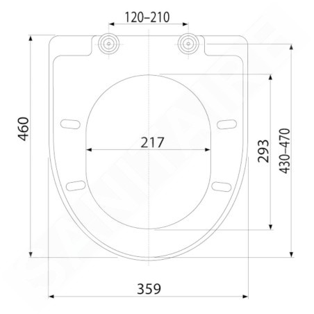 Alcadrain Toiletzittingen - Abattant de WC, SoftClose, blanc A67