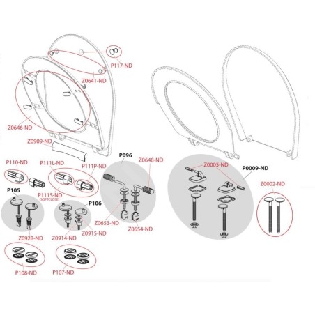 Alcadrain Toiletzittingen - Abattant WC, SoftClose, blanc/zen A604 ZEN