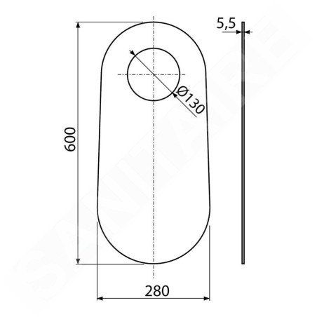 Alcadrain Toilet accessoires - Plaque d'isolation pour toilettes sur pied et bidet M920
