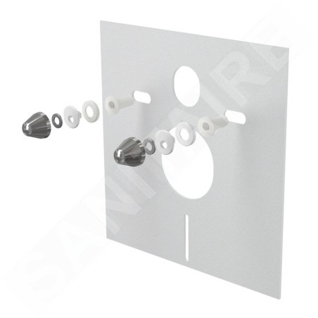 Alcadrain Toilet accessoires - Plaque d'isolation pour toilettes suspendues et bidet avec accessoires, chrome M930CR