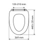 Novaservis Accessoires - Abattant WC, SoftClose, blanc WC/SOFTNEW