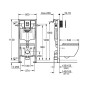 Grohe Solido - Set de bâti-support, cuvette Euro Ceramic, abattant softclose et plaque de déclenchement Even, noir brillant Grohe Solido - Set de bâti-support, cuvette Euro Ceramic, abattant softclose et plaque de déclenchement Even, noir brillant
