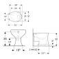 Geberit Bambini - WC sur pied, pour enfants, vidage arrière, blanc 211500000 Geberit Bambini - WC sur pied, pour enfants, vidage arrière, blanc 211500000