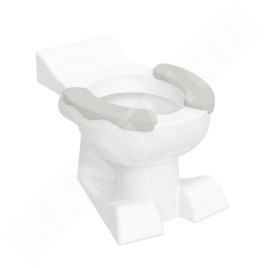Geberit Bambini - WC sur pied, pour enfants, vidage arrière, blanc / gris 212015000