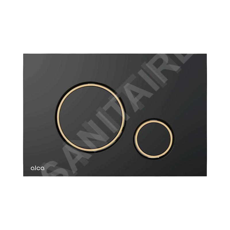 Alcadrain Thin - Commande affleurante, noir mat/doré M778-5