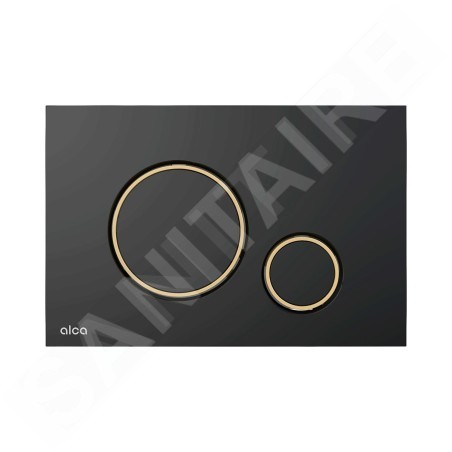 Alcadrain Thin - Commande affleurante, noir mat/doré M778-5