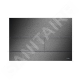 Tece TECEsquare - Plaque de déclenchement, chrome noir brossé 9240846