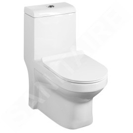 Sapho Hubert - WC à poser, vidange vario, blanc PB304