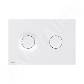 Alcadrain Dot.Dot. - Plaque de déclenchement, blanc mat M1976