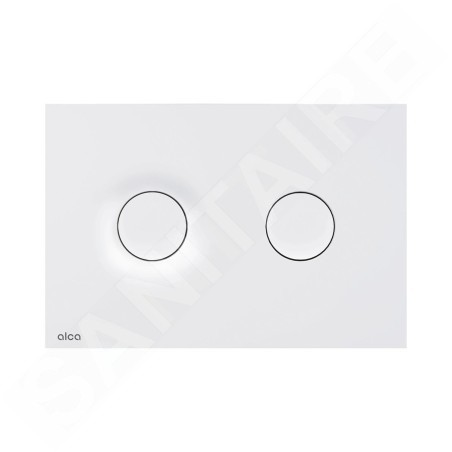 Alcadrain Dot.Dot. - Plaque de déclenchement, blanc mat M1976