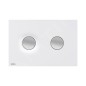 Alcadrain Dot.Dot. - Commande affleurante, blanc mat/chrome M1976-2