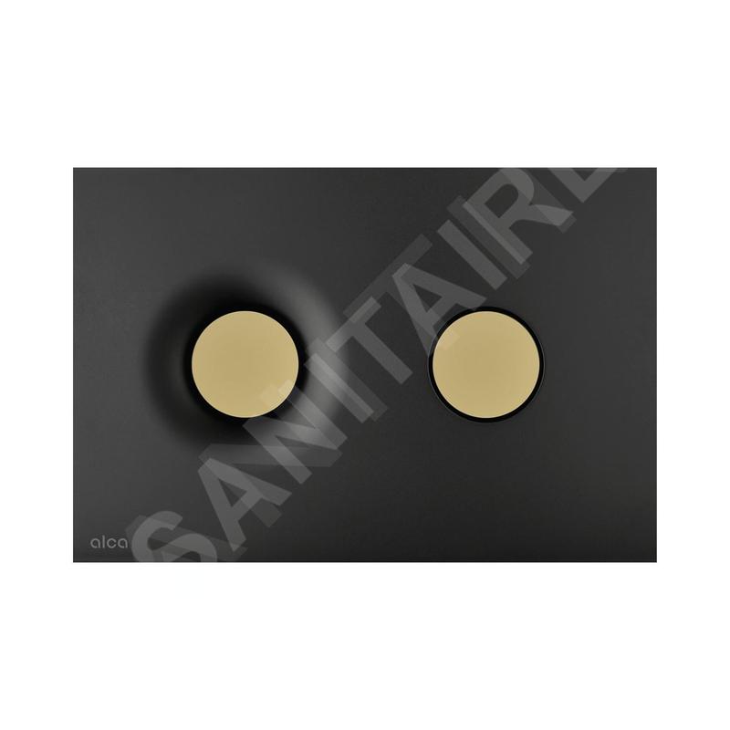 Alcadrain Dot.Dot. - Commande affleurante, noir mat/doré M1978-7