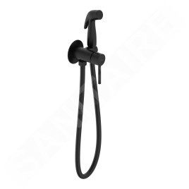 kielle Oudee - Ensemble mitigeur encastré avec douchette de bidet, noir mat 10402204