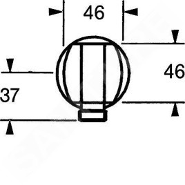 Hansa Jet - Coude à encastrer, chrome 04460100