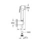 Grohe Tempesta-F - Douchette de bidet avec support et flexible de 1,5 m, chrome 26353000 Grohe Tempesta-F - Douchette de bidet avec support et flexible de 1,5 m, chrome 26353000